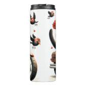 バイクに乗った不機嫌な猫 タンブラー (裏面)