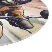 バイクに乗った猫 カッティングボード (角)