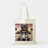 バイクに乗った猫 トートバッグ (裏面)
