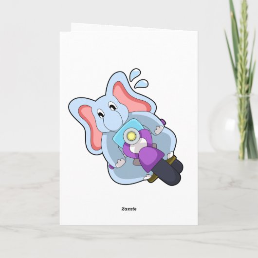 バイクに乗った象.PNG カード (裏面)