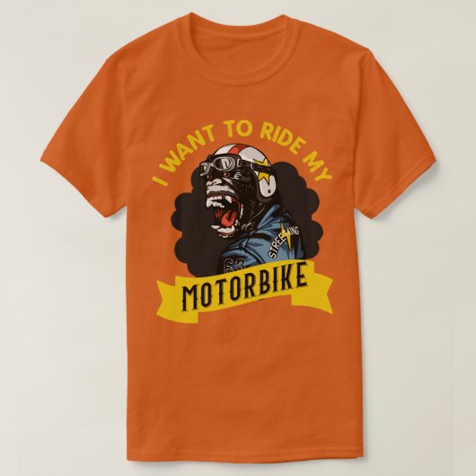 バイクに乗りたい Tシャツ (デザイン正面)