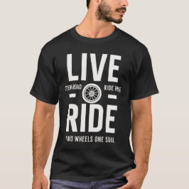 バイクに乗るために生きるバイクTシャツヴィンテージバイカー Tシャツ