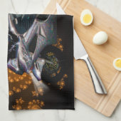 バイクに乗るために生きる キッチンタオル (四つ折り)