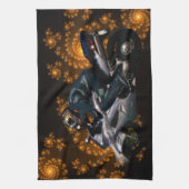 バイクに乗るために生きる キッチンタオル (縦)