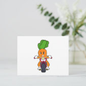 バイクに乗るキャロット.PNG ポストカード (スタンド正面)