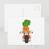 バイクに乗るキャロット.PNG ポストカード (正面/裏面)