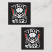 バイクに乗るパパライダー ノートカード (正面/裏面)