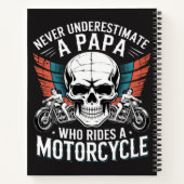 バイクに乗るパパライダー ノートブック (裏面)