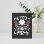 バイクに乗るパパライダー 招待状 (スタンド正面)