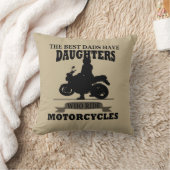 バイクに乗るパパ大好き クッション (ブランケット)