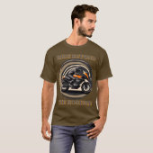 バイクに乗るライダー Tシャツ (正面フル)
