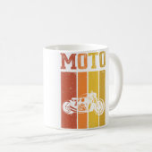 バイクに乗る人 オートバイ バイカー コーヒーマグカップ (正面右)