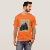 バイクに乗る人 Tシャツ (正面フル)