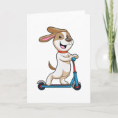 バイクに乗る犬 カード (正面)