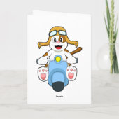 バイクに乗る犬.PNG カード (裏面)