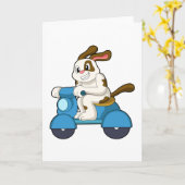 バイクに乗る犬.PNG カード (黄色い花)