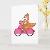 バイクに乗る猫.PNG カード (黄色い花)