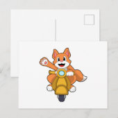 バイクに乗る猫.PNG ポストカード (正面/裏面)