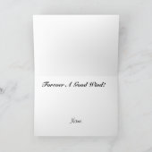 バイクに乗る男女のグリーティングカード カード (内部)