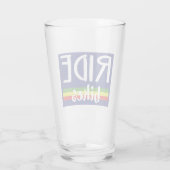 バイクに乗る タンブラーグラス (裏面)