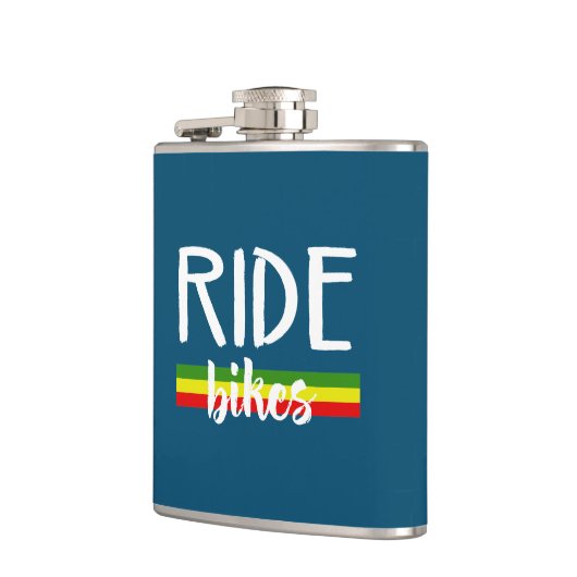 バイクに乗る フラスク (左)