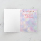 バイクのひ孫娘のバニーのためのイースター カード (内部)