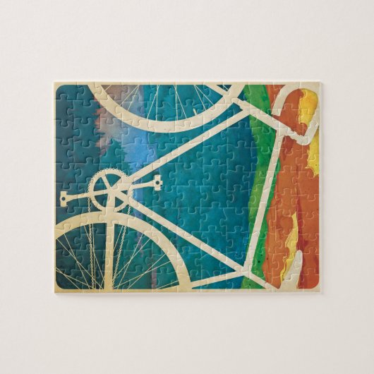 バイクのアートワーク-錫が付いているパズル-バイクNY ジグソーパズル (横)