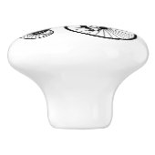 バイクのキツネ セラミックノブ (側面)