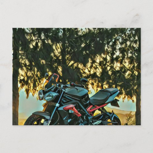 バイクのギフト ポストカード (正面)