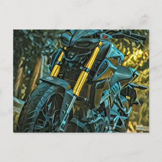 バイクのギフト ポストカード (正面)