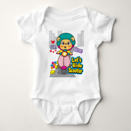 バイクのクマ ベビーボディスーツ