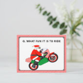 バイクのクリスマスカード シーズンポストカード (スタンド正面)