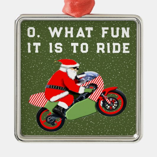 バイクのクリスマスコレクション メタルオーナメント (正面)