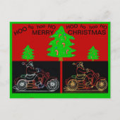 バイクのクリスマスポストカード シーズンポストカード (正面)