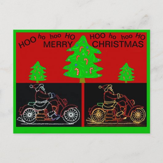 バイクのクリスマスポストカード シーズンポストカード (正面)