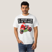 バイクのクリスマス Tシャツ (正面フル)