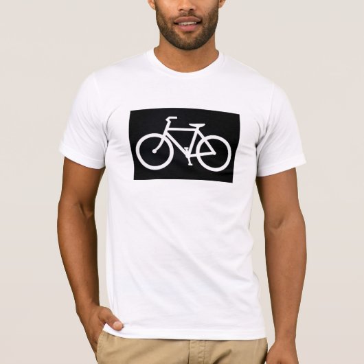 バイクのシルエットのTシャツ Tシャツ (正面)