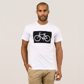 バイクのシルエットのTシャツ Tシャツ (正面フル)