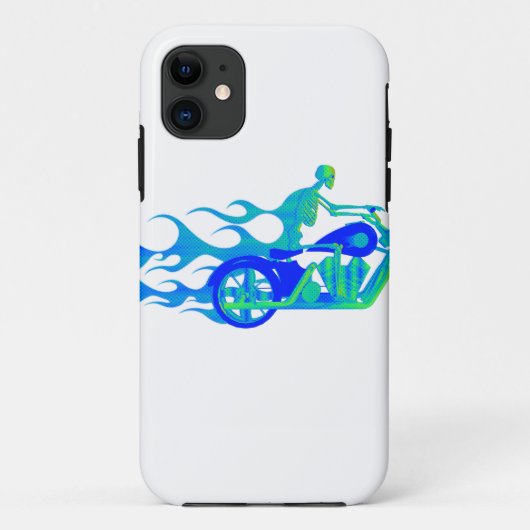 バイクのスケルトン Case-Mate iPhoneケース (裏面)