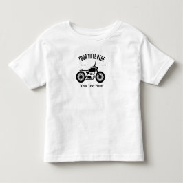 バイクのスピードと自由のデザイン トドラーTシャツ