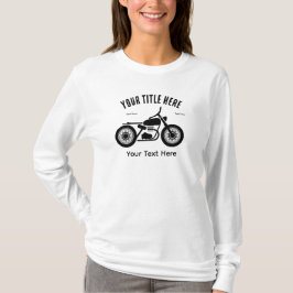 バイクのスピードと自由のデザイン Tシャツ
