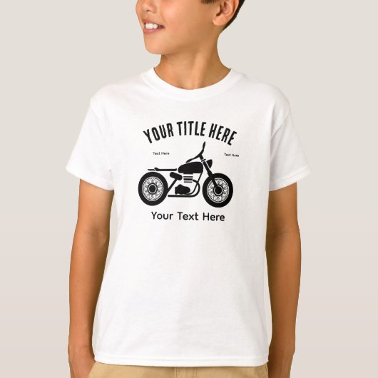 バイクのスピードと自由のデザイン Tシャツ (正面)