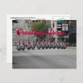 バイクのスペルチェック，挨拶… ポストカード (正面/裏面)