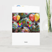 バイクのスポーツのハッピーバースデー家族の友人の運命 カード (裏面)