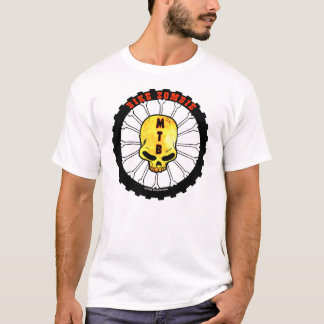 バイクのゾンビの骨のスポーク Tシャツ