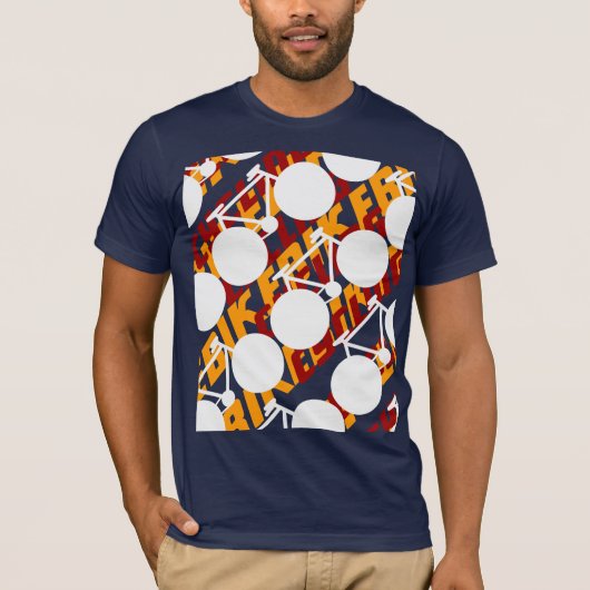 バイクのティーの~のサイクリングのデザイン Tシャツ (正面)