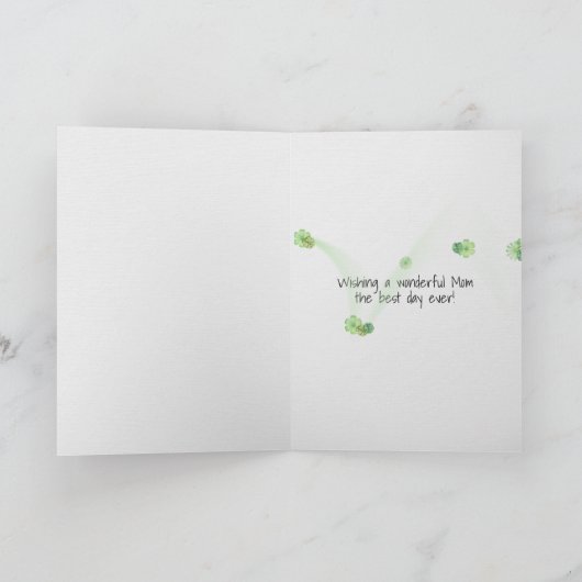 バイクのデイジーの母の日猫 カード (内部)