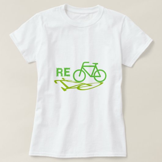 バイクのデザインをリサイクルして下さい Tシャツ (デザイン正面)