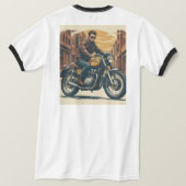 バイクのデザイン Tシャツ (デザイン裏面)