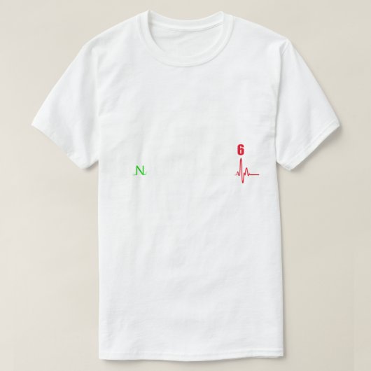 バイクのハートビート – 1N23456 Tシャツ (デザイン正面)